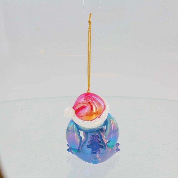 STITCH CHRISTMAS IRIDESCENT PVC ORNAMENT - DISNEY DEPARTMENT 56