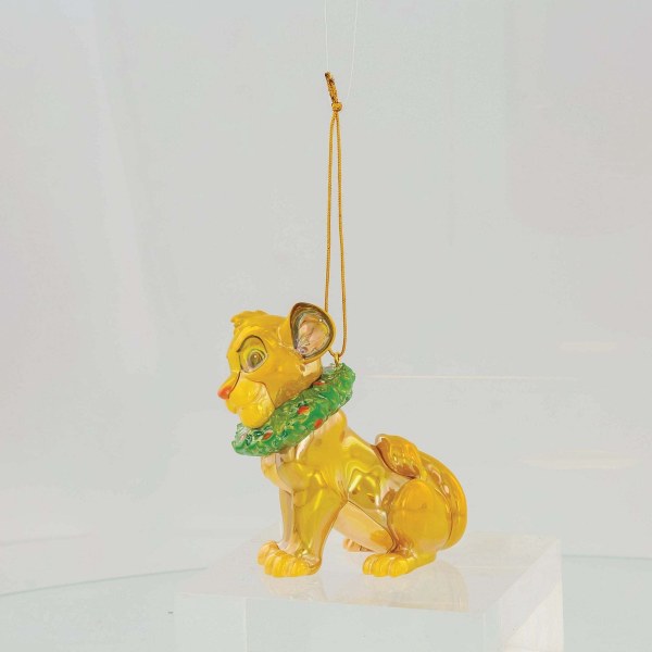 SIMBA WREATH CHRISTMAS IRIDESCENT PVC ORNAMENT - DISNEY DEPARTMENT 56