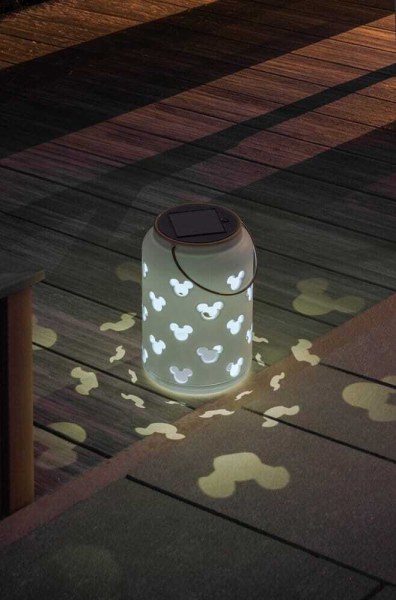 LunaGlo Mickey Mouse Solar Projection Lantern - Disney