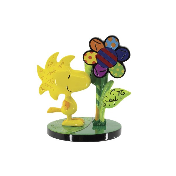 WOODSTOCK WITH FLOWER MINI FIGURINE - BRITTO PEANUTS