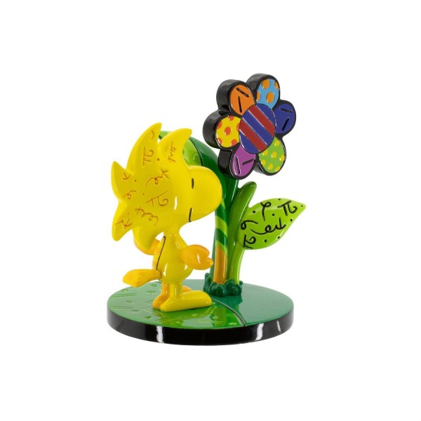WOODSTOCK WITH FLOWER MINI FIGURINE - BRITTO PEANUTS