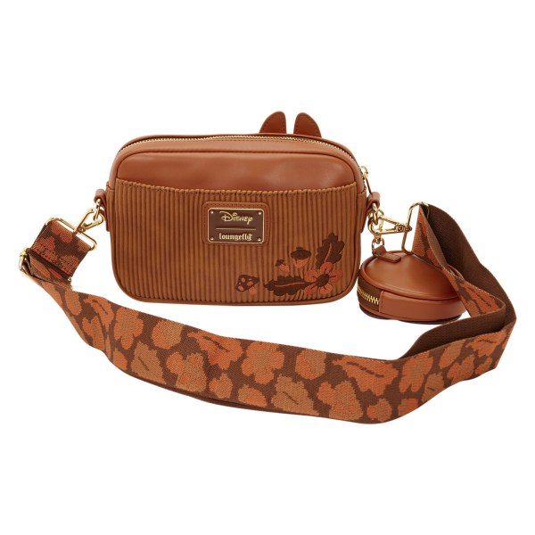 Chip and Dale Corduroy Sling Crossbody Bag with Coin Bag - Disney Loungefly