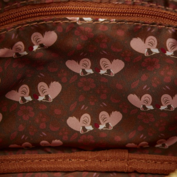 Chip and Dale Corduroy Sling Crossbody Bag with Coin Bag - Disney Loungefly