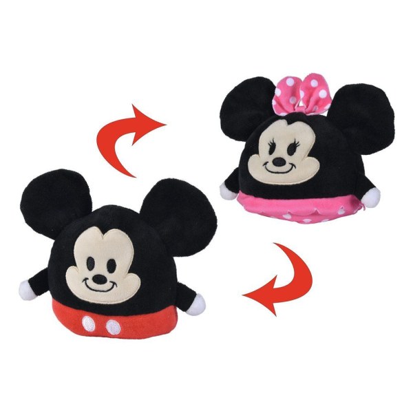 Reversible plush Mickey/Minnie 8 cm - Disney