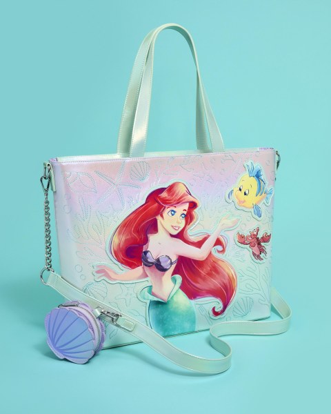 Ariel & Flounder Tote Bag with Coin Bag - Disney Loungefly The Little Mermaid