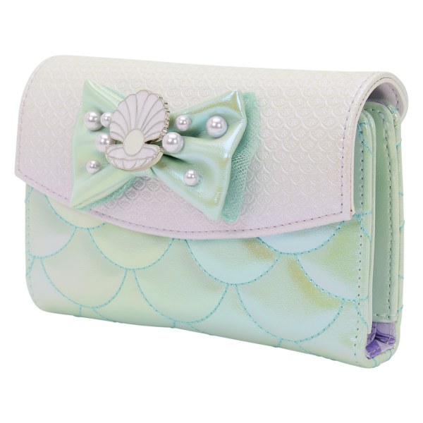 Iridescent Pearl Flap Wallet - Disney Loungefly The Little Mermaid