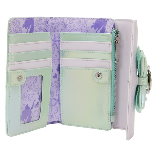 Iridescent Pearl Flap Wallet - Disney Loungefly The Little Mermaid