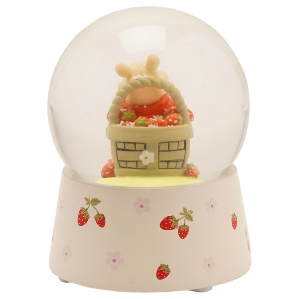 Winnie strawberry snow globe - Disney Winnie the Pooh