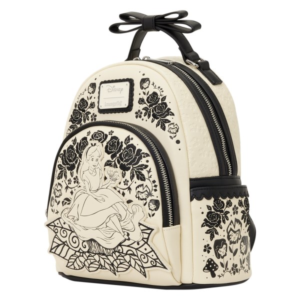 Alice in Wonderland Embroidered Floral Mini Backpack - Disney Loungefly