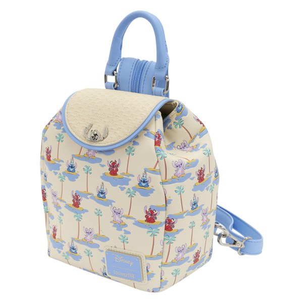 Stitch, Angel, & Leroy Mini Backpack - Disney Loungefly Lilo & Stitch