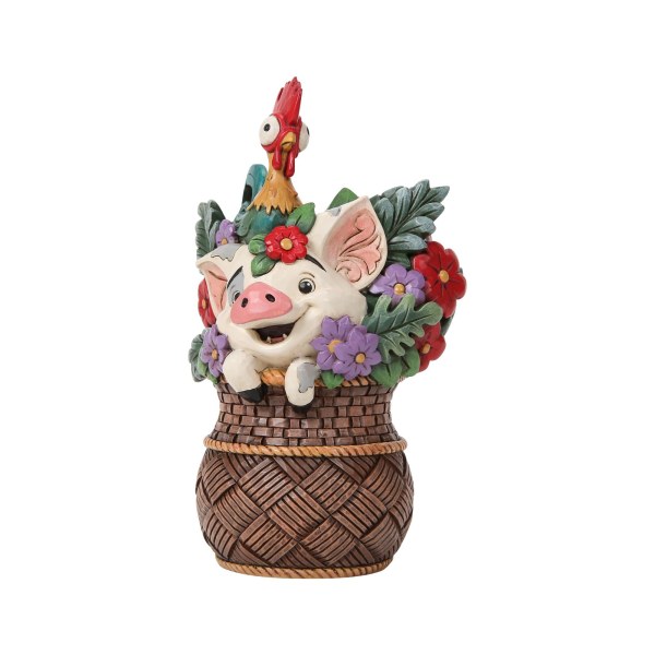Pua & Hei Hei Moana Flower Basket - Disney Traditions