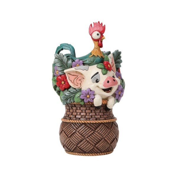 Pua & Hei Hei Moana Flower Basket - Disney Traditions