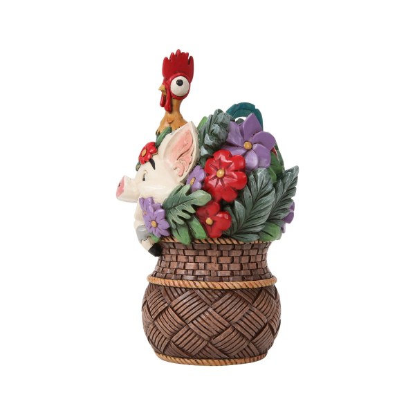 Pua & Hei Hei Moana Flower Basket - Disney Traditions