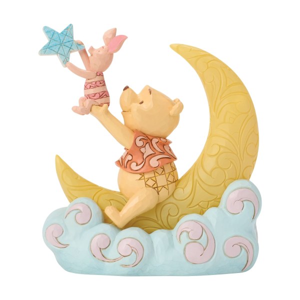 Pooh & Piglet on LED Moon - Disney Traditions