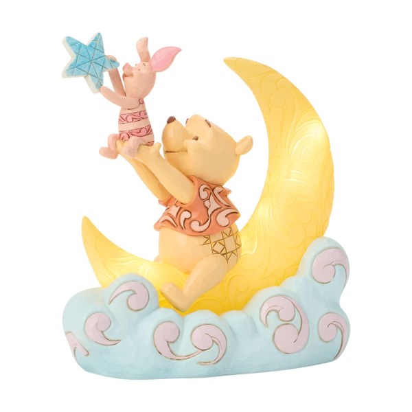Pooh & Piglet on LED Moon - Disney Traditions