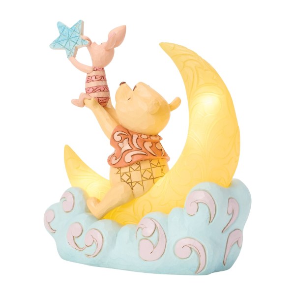 Pooh & Piglet on LED Moon - Disney Traditions