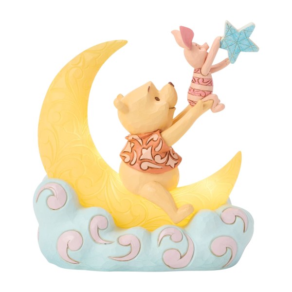 Pooh & Piglet on LED Moon - Disney Traditions