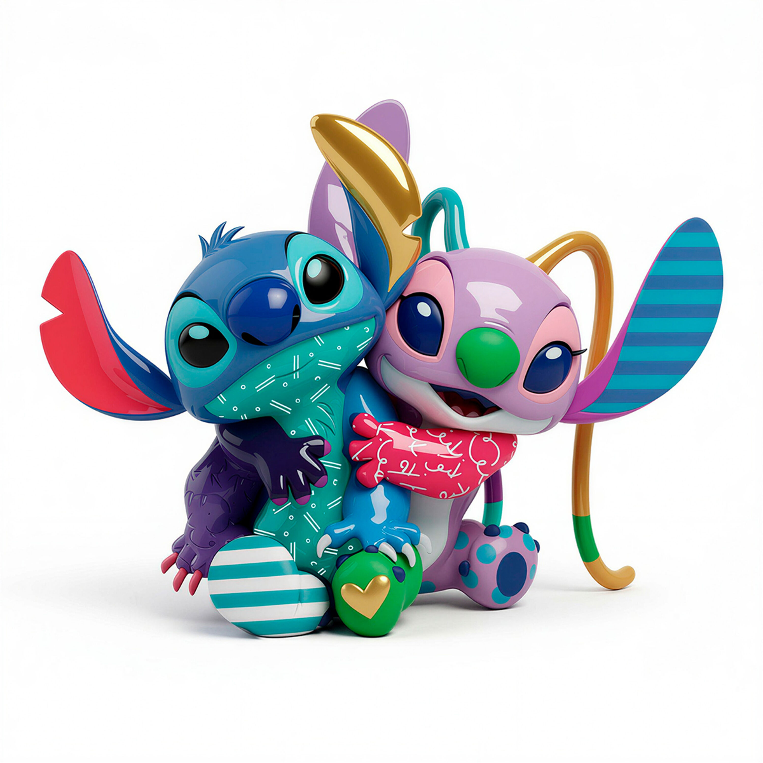 Stitch & Angel Love - Disney Britto
