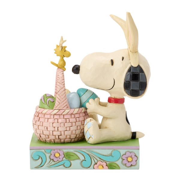 Snoopy with Basket of Easter Eggs - Peanuts