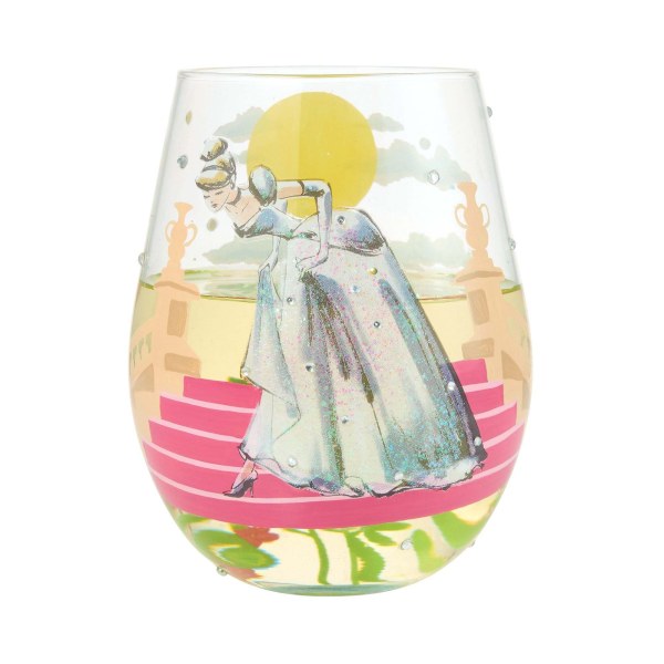 IF THE SHOE FITS CINDERELLA STEMLESS GLASS - DISNEY LOLITA