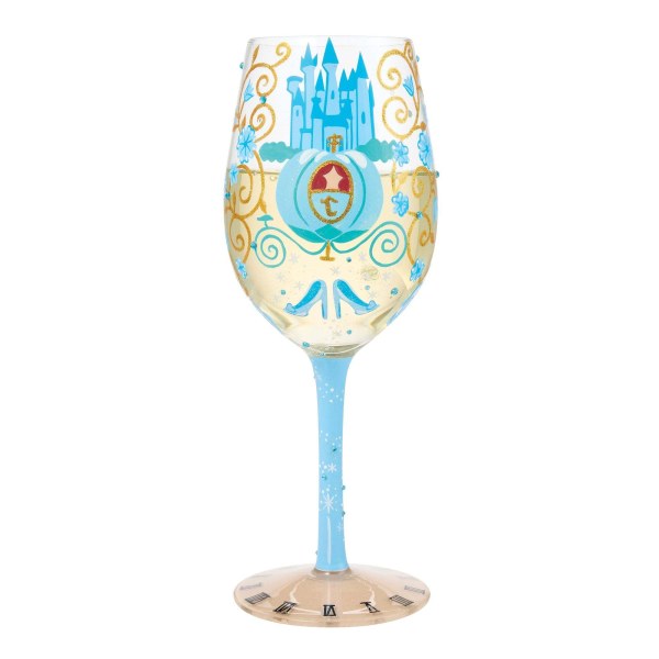 MIDNIGHT DREAMS CINDERELLA WINE GLASS - DISNEY LOLITA