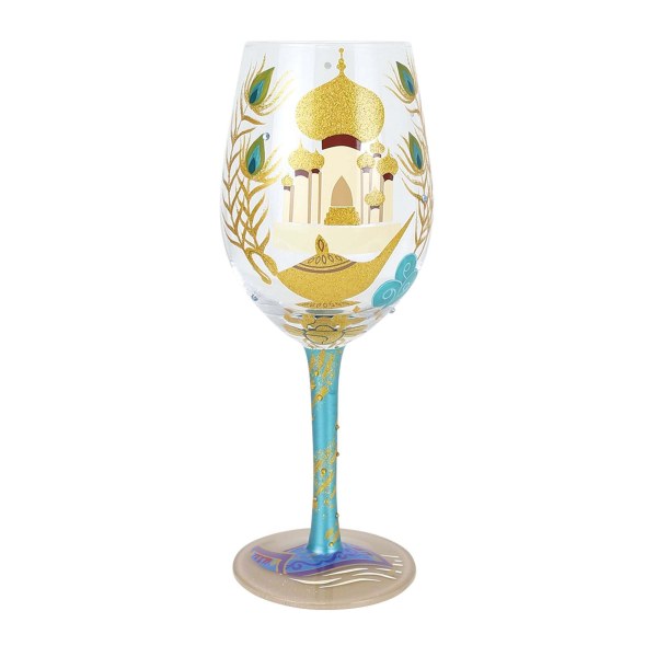 "SHOW ME THE WORLD" JASMINE WINE GLASS - DISNEY LOLITA
