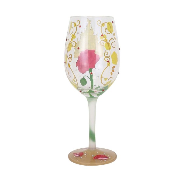 "BOLD LIKE A ROSE" BELLE WINE GLASS - DISNEY LOLITA