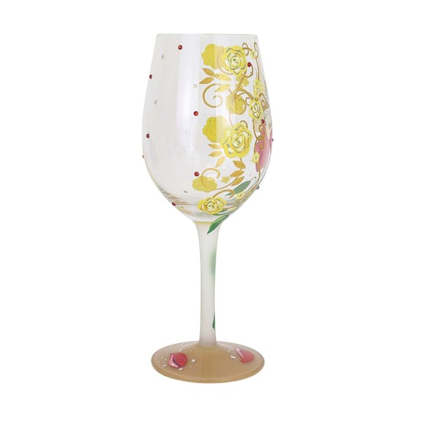"BOLD LIKE A ROSE" BELLE WINE GLASS - DISNEY LOLITA