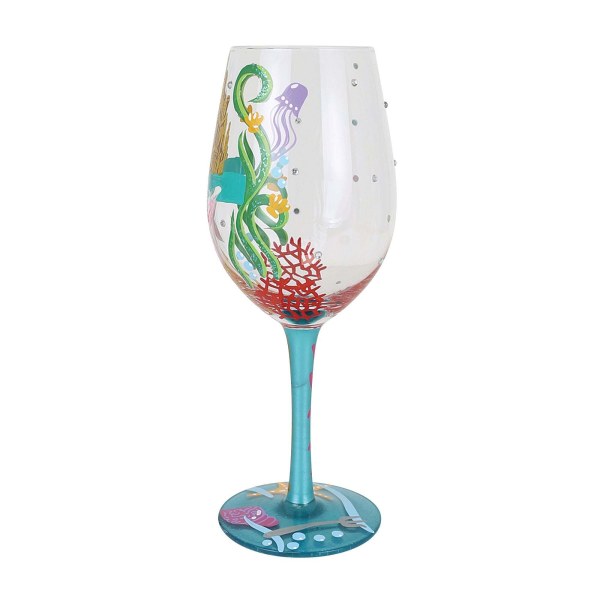 "RIDE YOUR OWN WAVE" ARIEL WINE GLASS - DISNEY LOLITA
