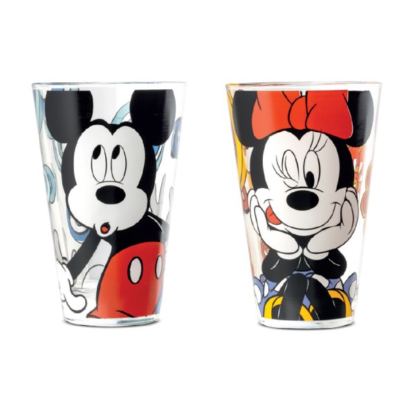 Set 2 pieces glass 310 ml Mickey & Minnie - Egan Disney Home