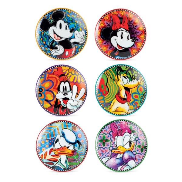 Set 6 Mixed Dessert Plates - Egan Disney Home