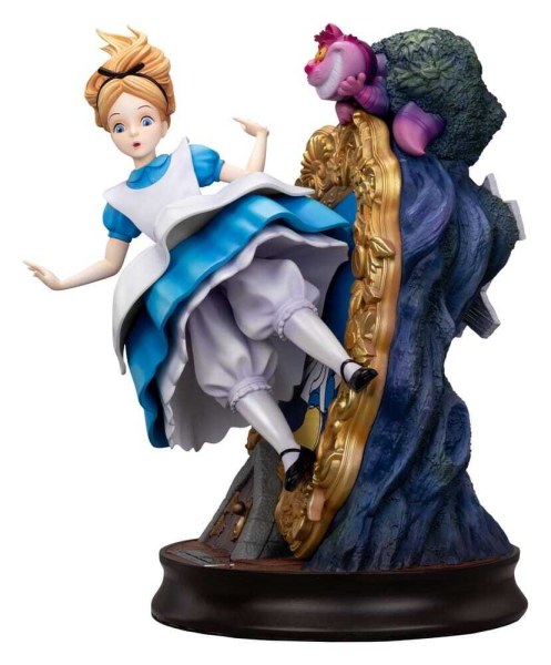 Alice in wonderland and the Cheshire cat - Master Craft Statue