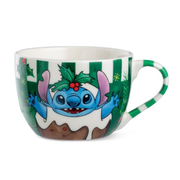 Breakfast Cup Stitch Christmas green 520 ml - Egan Disney Home