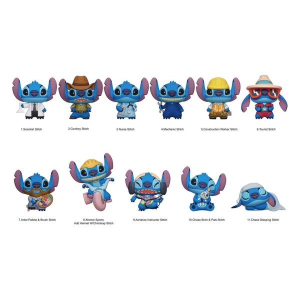 Stitch Series 6 3D Backpack Keychain mystery box - Lilo & Stitch