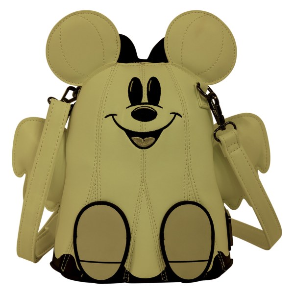 Mickey & Minnie Ghost Glow Figural Crossbody Bag - Disney Loungefly