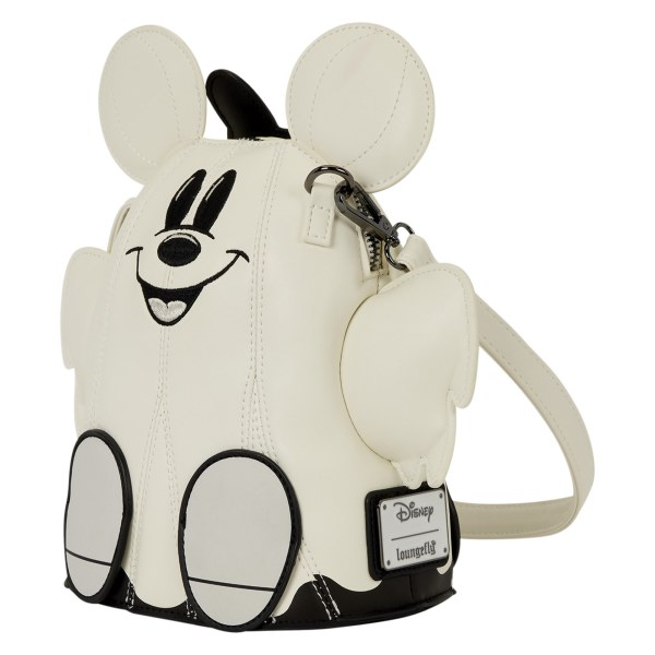 Mickey & Minnie Ghost Glow Figural Crossbody Bag - Disney Loungefly
