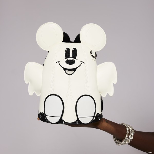 Mickey & Minnie Ghost Glow Figural Crossbody Bag - Disney Loungefly