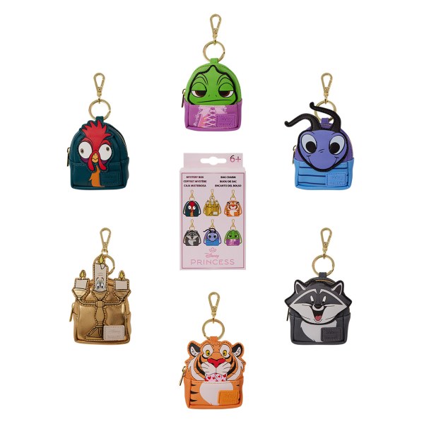 Princess Sidekicks Mystery Mini Backpack Keychain Charm - Disney Loungefly