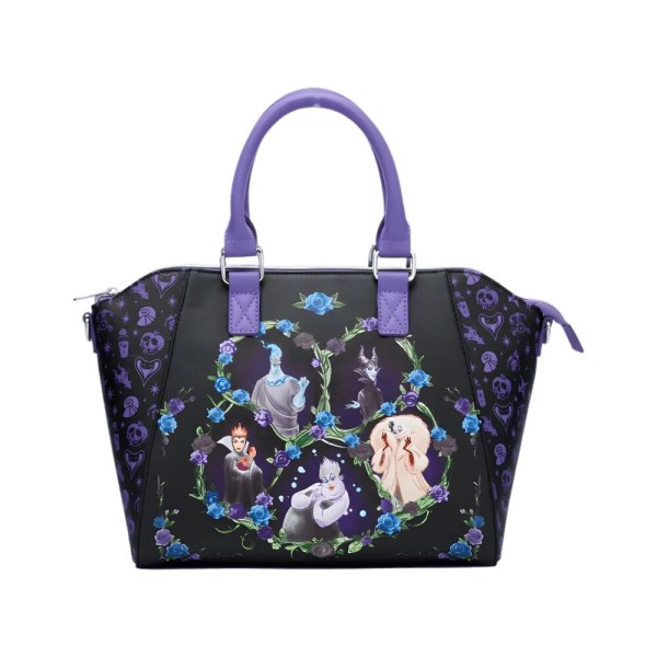 Loungefly Disney Villains Floral Icons Satchel back