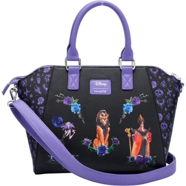 Loungefly Disney Villains Floral Icons Satchel back