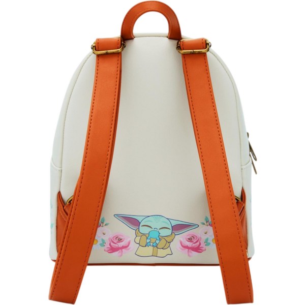 Grogu With Frogs Brown Trim Backpack - Loungefly Star Wars 