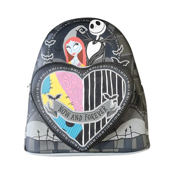 Loungefly The Nightmare Before Christmas Jack & Sally Split Heart backpack 26cm