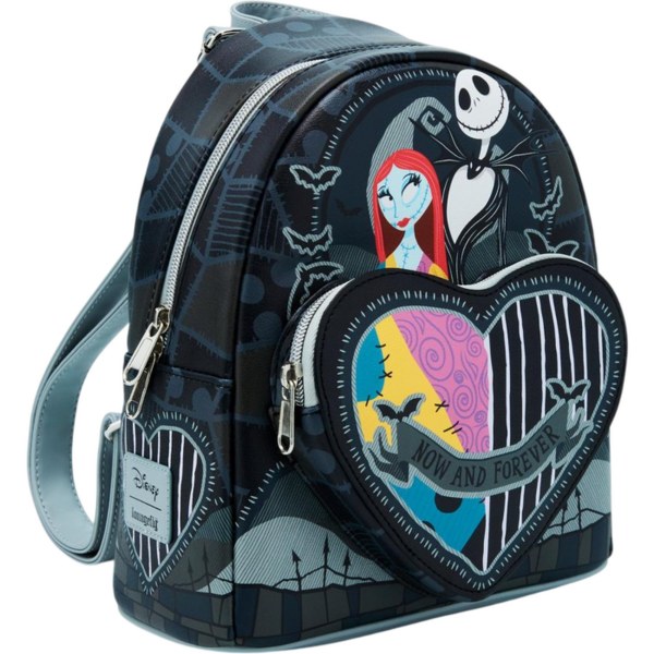 Loungefly The Nightmare Before Christmas Jack & Sally Split Heart backpack 26cm