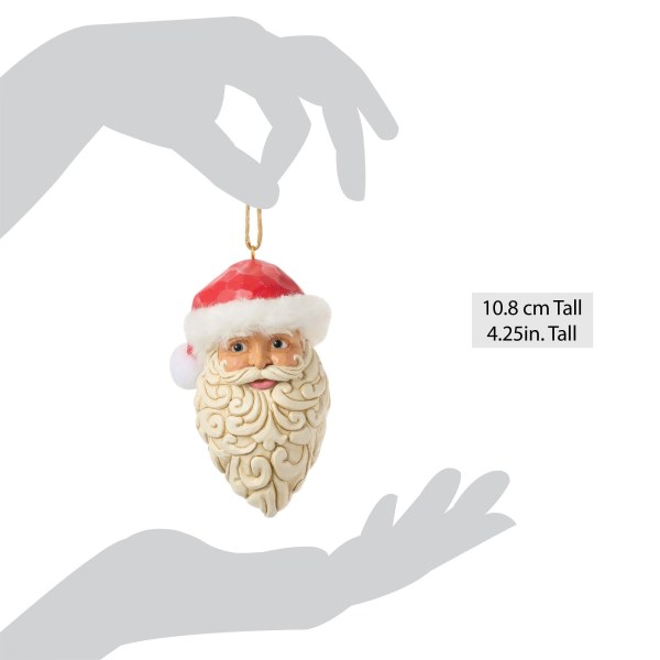 VINTAGE SANTA HEAD - JIM SHORE HEARTWOOD CREEK