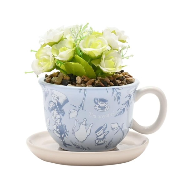 ALICE IN WONDERLAND - Decorative Mug + Fake Plant