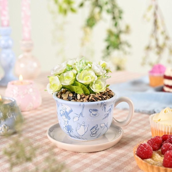 ALICE IN WONDERLAND - Decorative Mug + Fake Plant