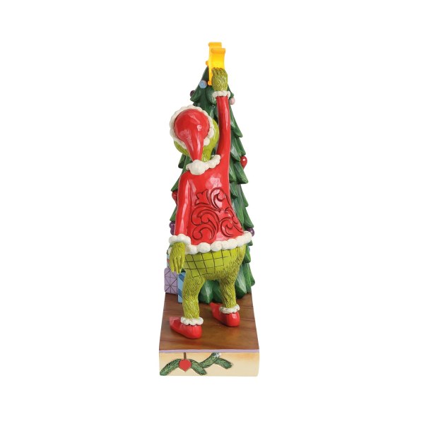 GRINCH PULLING STAR OFF TREE LED TREE