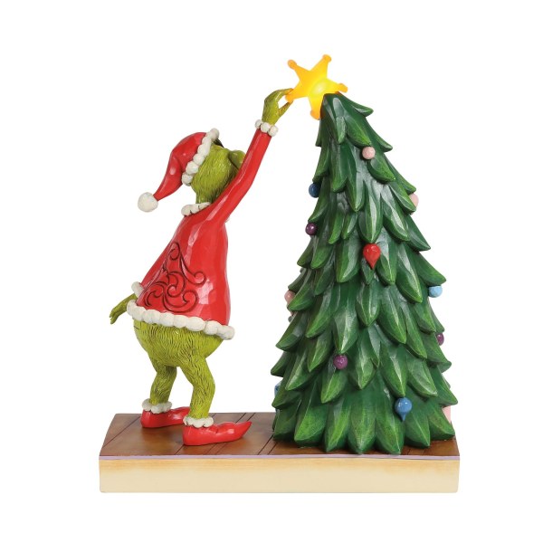 GRINCH PULLING STAR OFF TREE LED TREE