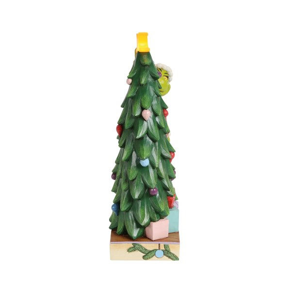 GRINCH PULLING STAR OFF TREE LED TREE