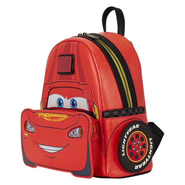  Lightning McQueen Metallic Light-Up Mini Backpack - Disney Pixar Loungefly Cars 20th Anniversary